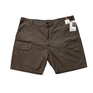 New Wrangler Outdoor Relaxed Fit Cargo Shorts Brown Mens‎ 44 Performance Summer